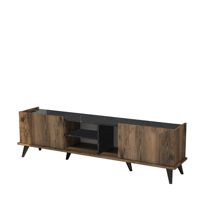 Hanah Home Elegante 1330 Soporte para TV Nogal y Negro Hanah Home Elegante 1330 Soporte para TV Nogal y Negro